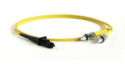 Коммутационный шнур оптический Hyperline, Duplex LC/MTRJF (UPC), OS2 9/125, LSZH, Ø 2мм, 10м, цвет: жёлтый, (FC-D2-9-LC/UR-MTRJF/UR-H-10M-LSZH-YL)