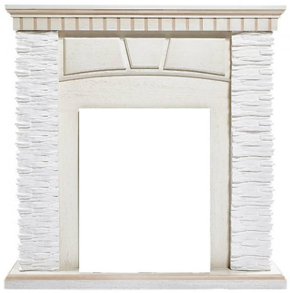 Классический портал для камина Firelight Porto Classic Белый/Белёный дуб