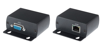 Комплект SC&T, RJ45, приёмник+передатчик,  D-sub 15, (VE01H)