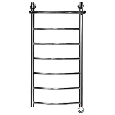 Электрический полотенцесушитель Ника ЛД/ВП Электрическая Лесенка Дуга/Верхняя Полка 100х40 -7 прав