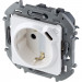 Розетка электрическая Legrand INSPIRIA, 2к+З+USB, 16АX, 75,8х75,8 мм (ВхШ), шторки защитные, цвет: белый (673770)
