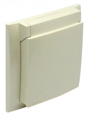 Рамка Efapel Logus90, 1 пост, 45х45 мм (ВхШ), плоская, универсальная, цвет: жемчуг, IP44 (90961 TPE)