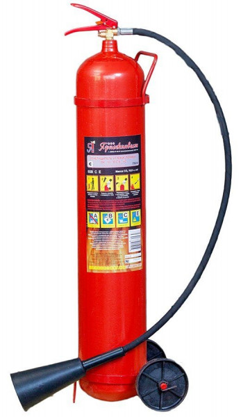 Огнетушитель углекислотный, передвижной ОУ-10 NEW