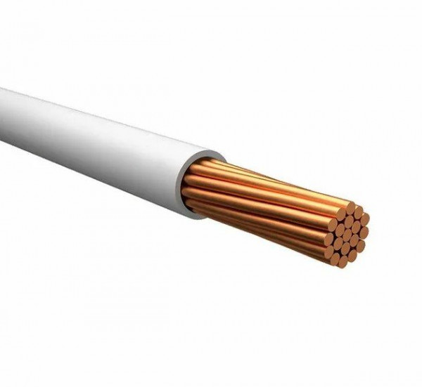 Провод установочный ПуГВ (ПВ-3) 1 белый ГОСТ ККЗ