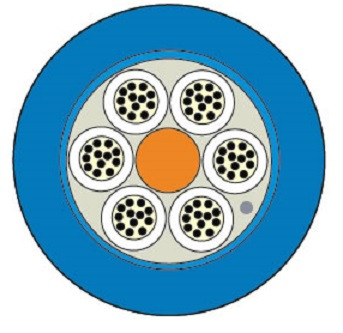 Кабель волоконно-оптический Siemon XGLO Loose tube,  48хОВ, OS2 9/125, LSOH, Ø 10,5мм, универсальный, водоблокирующие ленты, цвет: синий