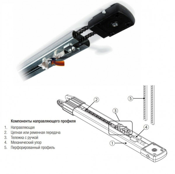 Профиль направляющий CAME V0682
