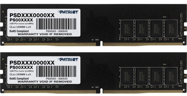 Оперативная память 16Gb DDR4 3200MHz Patriot Signature (PSD416G3200K) (2x8Gb KIT)