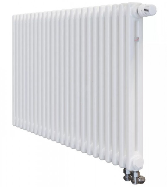 Стальной трубчатый радиатор 2-колончатый Zehnder Charleston Completto 2056/24/V001/RAL 9016