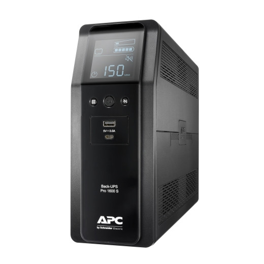 ИБП APC Back-UPS Pro, 1600ВА, линейно-интерактивный, напольный, 100х368х260 (ШхГхВ), 230V,  однофазный, (BR1600SI)