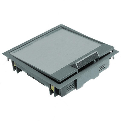 Люк напольный Electraplan KDO E2, полиамид, 247х147 мм (ВхШ), глубина установки: 60 мм, модулей: 4, под мягкое покрытие, цвет: серый