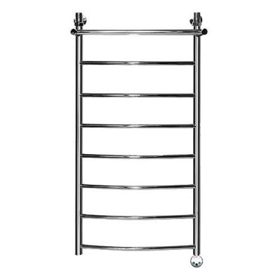 Электрический полотенцесушитель Ника ЛД/ВП Электрическая Лесенка Дуга/Верхняя Полка 120х50 -8 прав