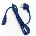Шнур для блока питания Hyperline, IEC 320 C13, вилка Schuko, 3 м, 10А, цвет: синий