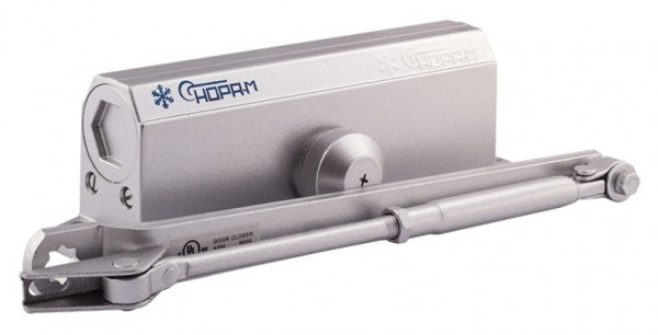 Доводчик дверной морозостойкий НОРА-М №4S (серебро)