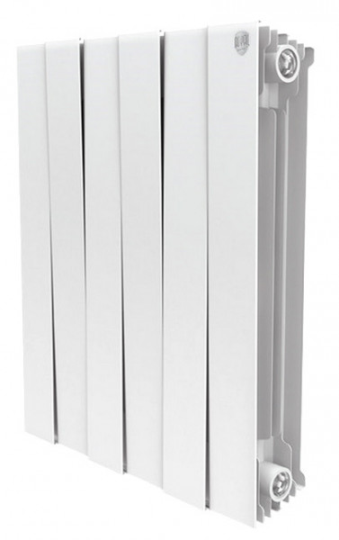Биметаллический радиатор Royal Thermo Piano Forte 500/Bianco Traffico 8 секц.