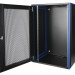 Шкаф телекоммуникационный настенный Datarex, 19", 18U, 757х600х450 мм (ВхШхГ), дверь: перфорация, боковая панель: сплошная съемная, разборный, цвет: чёрный
