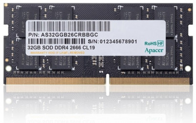 Оперативная память 32Gb DDR4 2666MHz Apacer SO-DIMM (AS32GGB26CRBBGC)