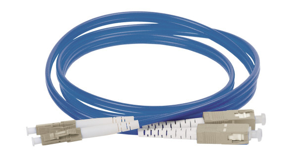 Коммутационный шнур оптический ITK, Duplex SC/LC (UPC/UPC), OM4 50/125, LSZH, 20м, цвет: синий, (FPC5004-LCU-SCU-C2L-20M)