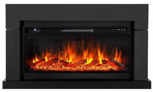 Линейный электрокамин Royal Flame Lindos серый графит c очагом Vision 42 LED