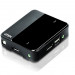 Переключатель KVM Aten, портов: 2, 26,8х93х93,7 мм (ВхШхГ), USB, кабель DisplayPort, цвет: чёрный
