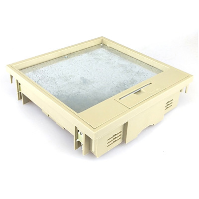 Люк напольный Electraplan KDO Q2, полиамид, прежний арт. KDO Q2 SK12 1019, 242х242 мм (ВхШ), глубина установки: 55 мм, модулей: 8, цвет: бежевый