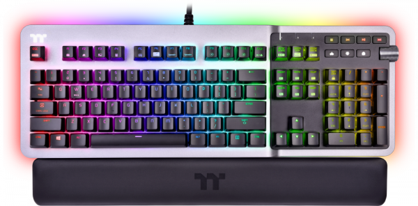 Клавиатура Tt eSPORTS Argent K5 RGB Cherry MX Blue (GKB-KB5-BLSRRU-01)