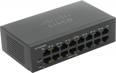 Коммутатор Cisco, SF110D-16HP-EU
