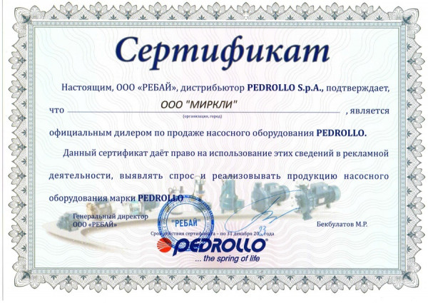 Скважинный насос Pedrollo 6SR 18/09 PSR