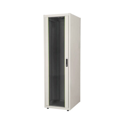 Шкаф телекоммуникационный напольный Lande EURObox, IP20, 32U, 1565х600х600 мм (ВхШхГ), дверь: металл, задняя дверь: металлическая стенка, боковая панель: сплошная съемная, разборный, цвет: серый, (LN-EUBOX32U6060-LG-2)