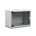Шкаф телекоммуникационный настенный Lande NETbox SOHO, 19", 7U, 370х540х300 мм (ВхШхГ), дверь: стекло, боковая панель: сплошная несъемная, разборный, цвет: серый