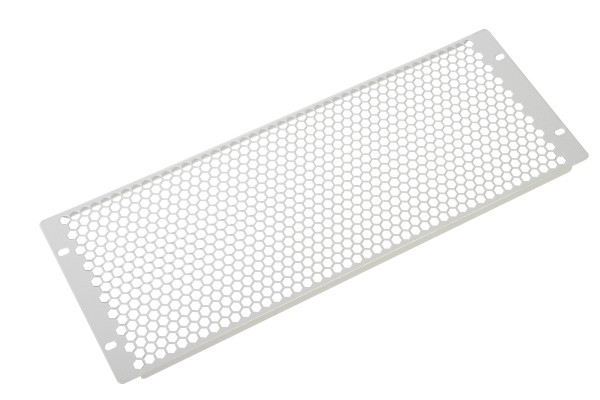 Фальш-панель ЦМО, перфорированная, 19", 5U, 221,5х482,6 мм (ВхШ), плоская, для шкафов, сталь, цвет: серый