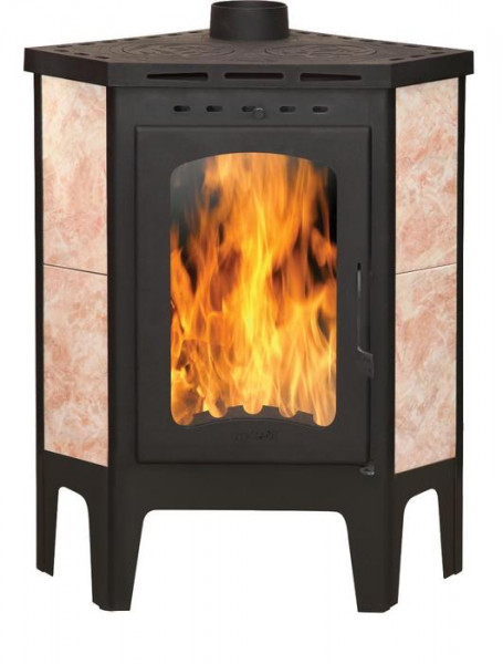 Дровяная печь ЭКОКАМИН БАВАРИЯ УГЛОВАЯ С ПЛИТОЙ