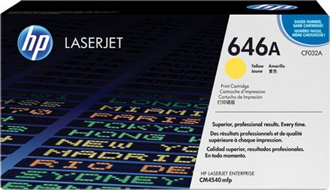 Картридж HP CF032A (№646A) Yellow