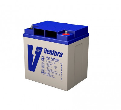 Аккумулятор для ИБП Ventura HRL, 175х125х165 мм (ВхШхГ),  необслуживаемый свинцово-кислотный,  12V/27 Ач, цвет: серый, (HRL 12155W)