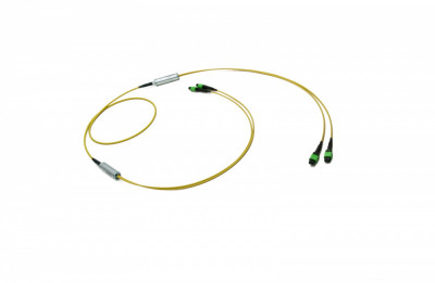 Коммутационный шнур оптический Eurolan, MTP/MTP, OS2 9/125, LSZH (нг(A)-HF), Ø 5,5мм, 100м, цвет: жёлтый, (43M-S2-48-M2-M2-100-0E-FFA-10)