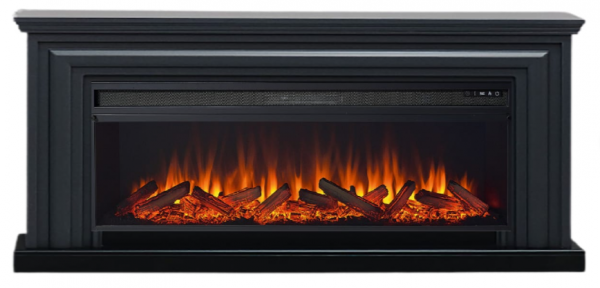 Линейный электрокамин Elekam Vakanda графит грей с черным с очагом Pulsar 60