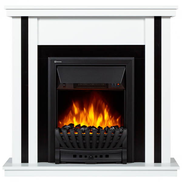 Электрокамин с классическим очагом 2D Electrolux EFP/P-1020LS с порталом Firelight Trend Classic белый