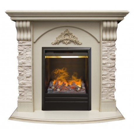 Электрокамин с классическим очагом 3D Real-Flame Athena STD/EUG с очагом 3D Olympic