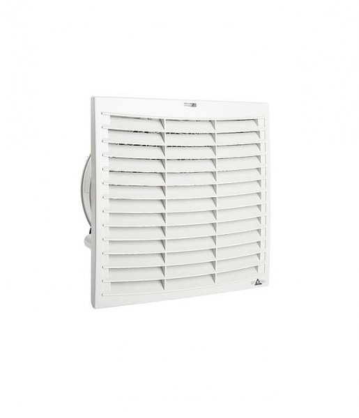 Вентилятор STEGO FPI 018, с фильтром, 230V, 291х291х189 мм (ВхШхГ), вентиляторов: 1, 62 дБ, IP54, поток: 433 м3/ч, для электротехнических шкафов, цвет: светло-серый