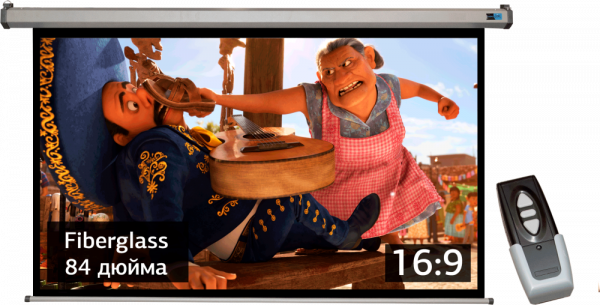 Экран Sakura Cinema S'OK SCPSM-186x105FG-GR