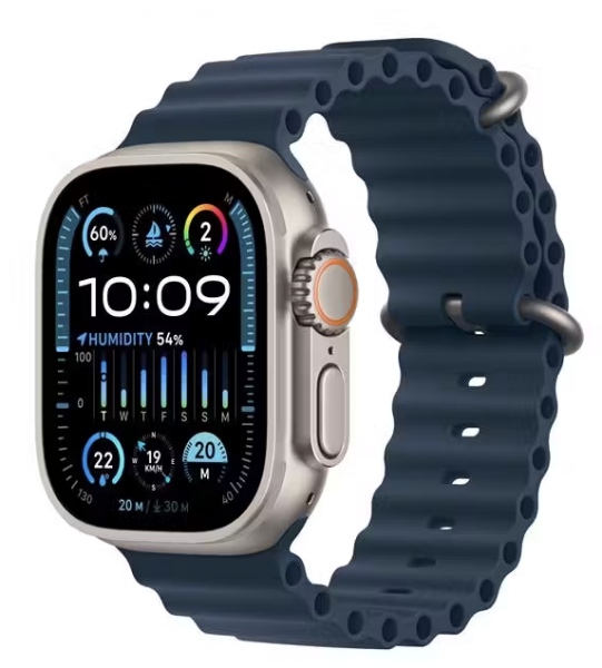 Умные часы Apple Watch Ultra 2 49mm Titanium Case with Blue Ocean Band (MRF73ZA/A)