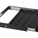 Полка Cabeus, перфорированная, выдвижная, 1U, 40х450х1000 мм (ВхШхГ), нагрузка до 3 кг, цвет: чёрный