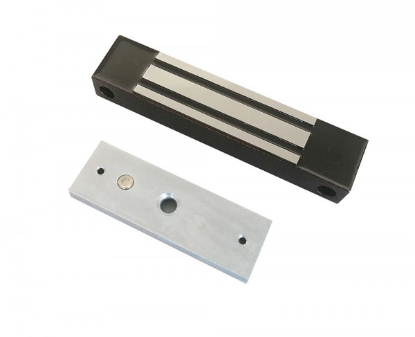 Электромагнитный замок AccordTec, накладной, с планкой, усилие удержания: 180 кг, ML-180K, цвет: серый, (AT-02314)