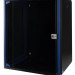 Шкаф телекоммуникационный настенный Datarex, 19", 15U, 624х600х450 мм (ВхШхГ), дверь: стекло, боковая панель: сплошная съемная, разборный, цвет: чёрный