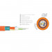 Кабель волоконно-оптический Eurolan L21 Loose tube,  48хОВ, OM2 50/125, LSZH (нг(A)-HF), Ø 12,4мм, снаружи зданий в грунт, бронированный, цвет: оранжевый
