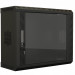 Шкаф телекоммуникационный настенный Hyperline TWS, 19", 15U, 1086х600х250 мм (ВхШхГ), дверь: стекло, боковая панель: сплошная несъемная, разборный, цвет: чёрный