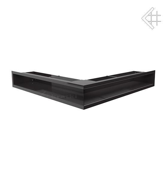 Вентиляционная решетка для камина Kratki Люфт угловая стандарт черная 90 LUFT/NS/90/45S/C