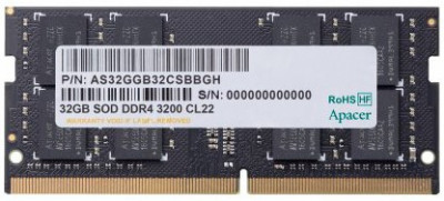 Оперативная память 32Gb DDR4 3200MHz Apacer SO-DIMM (AS32GGB32CSBBGH)