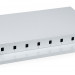 Бокс оптический Cabeus, портов: 8, SC (LC duplex), 16 хОВ, 1U, 44х430х250 мм (ВхШхГ), цвет: серый, (ODF-19-8-SC)