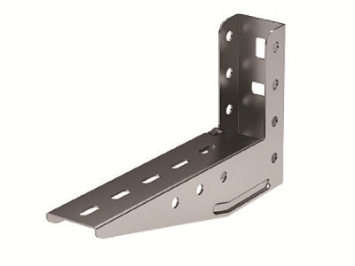 Кронштейн DKC B5 Combitech, настенный, для лотков h =150мм, с опорой, 44х130х233 (ШхВхД), толщина: 1,5 мм, сталь, покрытие: цинк-ламель, упаковка: 20 шт