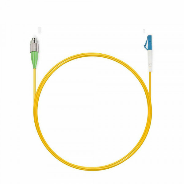 Коммутационный шнур оптический BNH Tight Buffer, Simplex FC/LC (APC), OS2 9/125, LSZH, Ø 3мм, 20м, цвет: жёлтый, (B660.1-LC-FCA-9-20-LSZH)